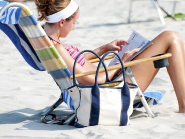 beach, sand, girl, shore, sunbathing, nature, summer, beach chair, reading, bikini, holiday, woman, relaxing, resting, seashore