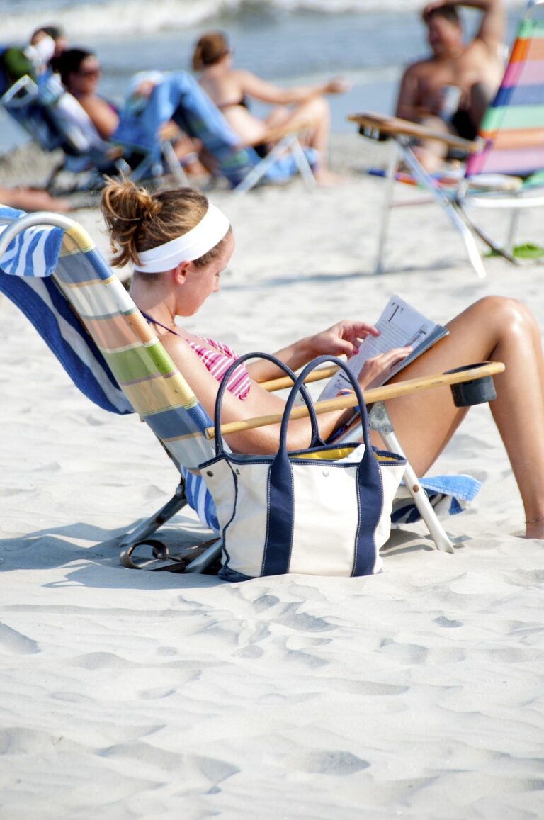 beach, sand, girl, shore, sunbathing, nature, summer, beach chair, reading, bikini, holiday, woman, relaxing, resting, seashore